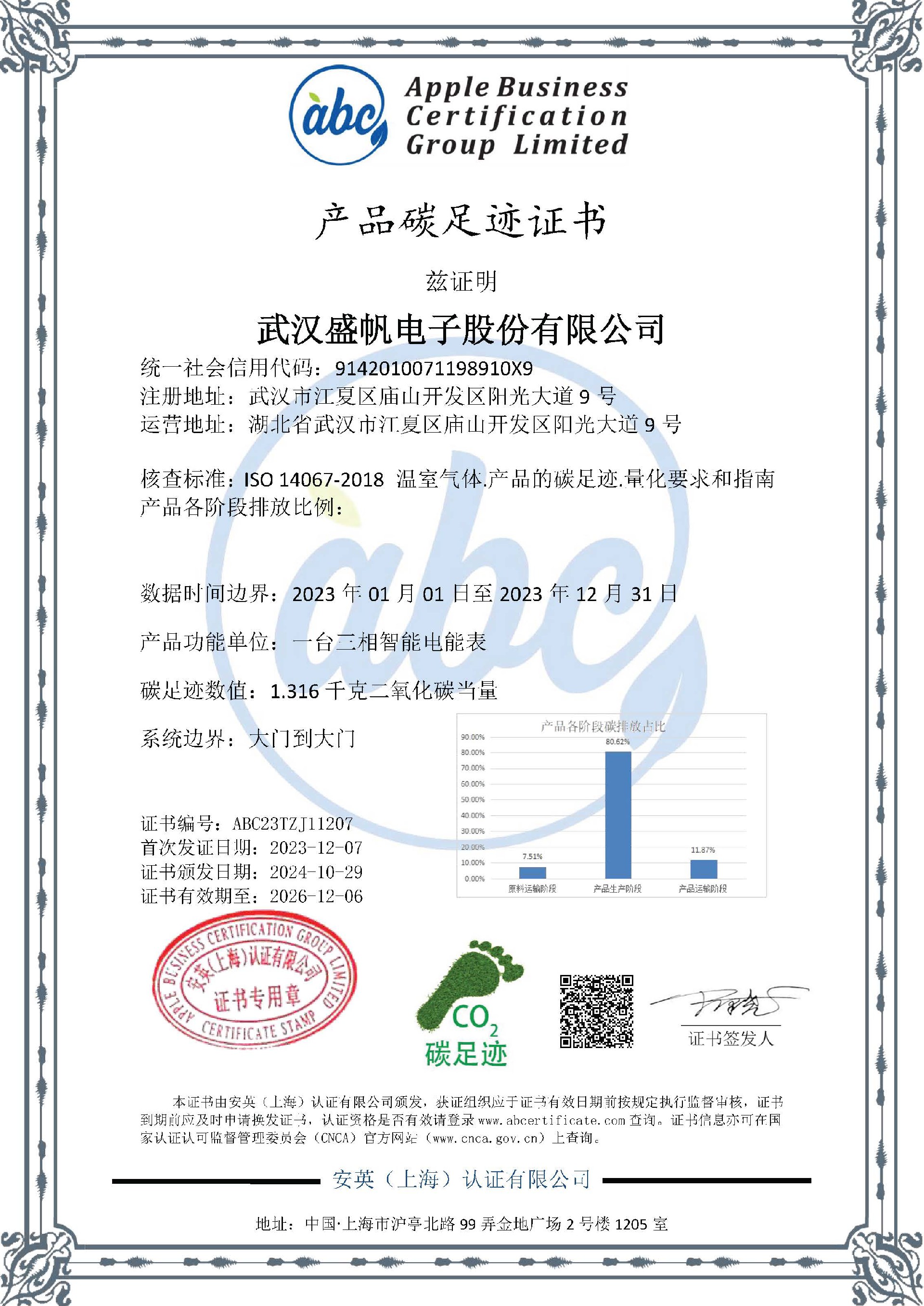 產(chǎn)品碳足跡證書（三相智能電能表）.jpg